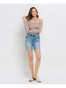 Loretta High Rise Midi Shorts