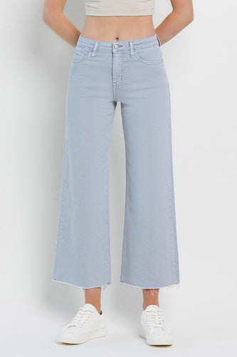 Olivia Blue - High Rise Crop Wide Leg Jeans