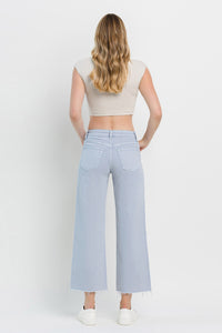 Olivia Blue - High Rise Crop Wide Leg Jeans