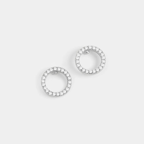 Bejeweled Ring Stud Earring