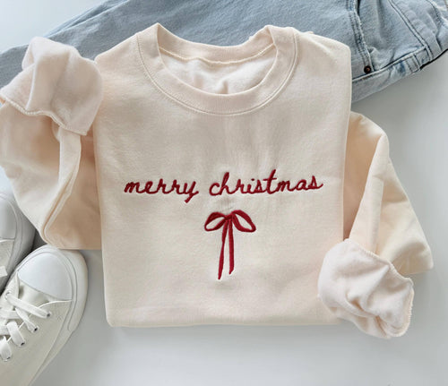 Merry Bow Sweatshirt