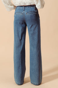 Mid Rise Straight Leg Jeans