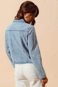 Scallop Edge Denim Jacket