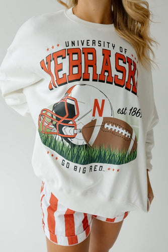 Nebraska Malone Multimedia OS Fleece Crew