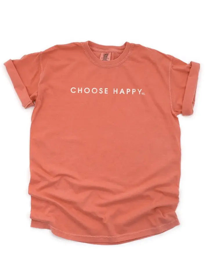 Choose Happy Comfort Colors Graphic Tee