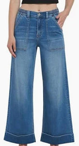 Vervet high rise cuffed baggy jeans
