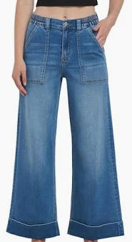 Vervet high rise cuffed baggy jeans