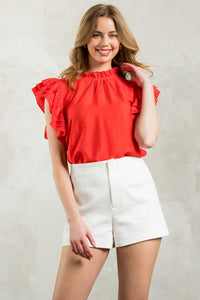 Flutter Sleeve Top