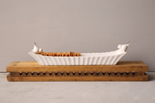 Load image into Gallery viewer, 15-1/2&quot;L x 3&quot;W Ceramic Cracker Dish w/ 2 Birds, White