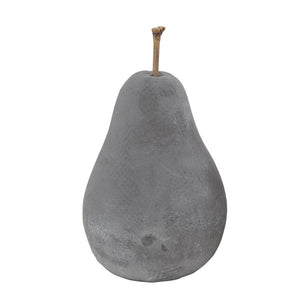 5"H Cement Pear Decoration